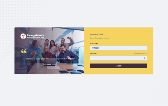 RisingPhoenix Healthcare member dashboard and business overview